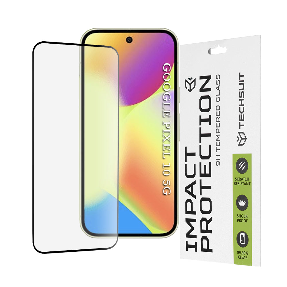 Techsuit - 111D Full Cover / Full Glue Glass - Google Pixel 10 - Black