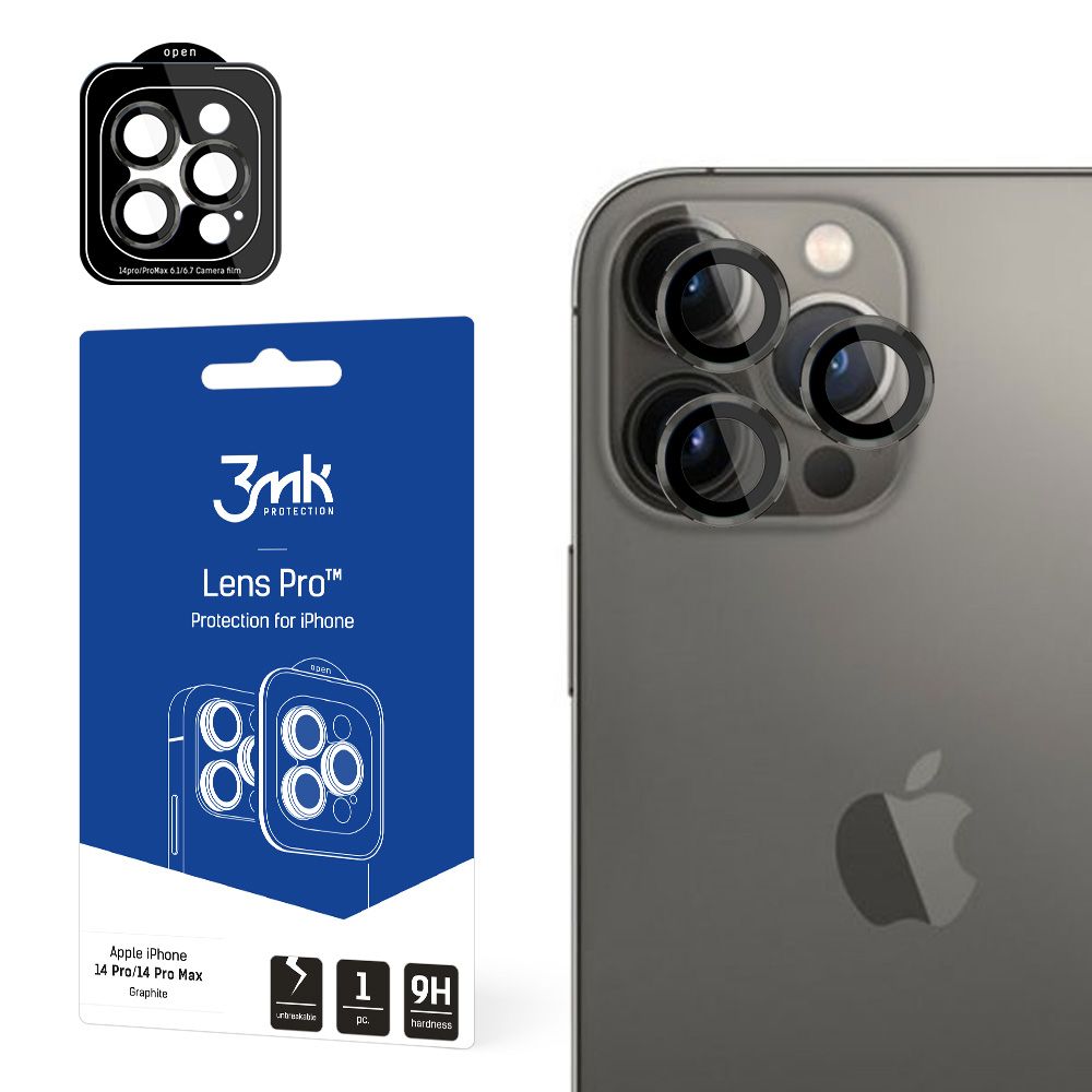 3mk - Lens Protection Pro - iPhone 14 Pro / iPhone 14 Pro Max - Graphite