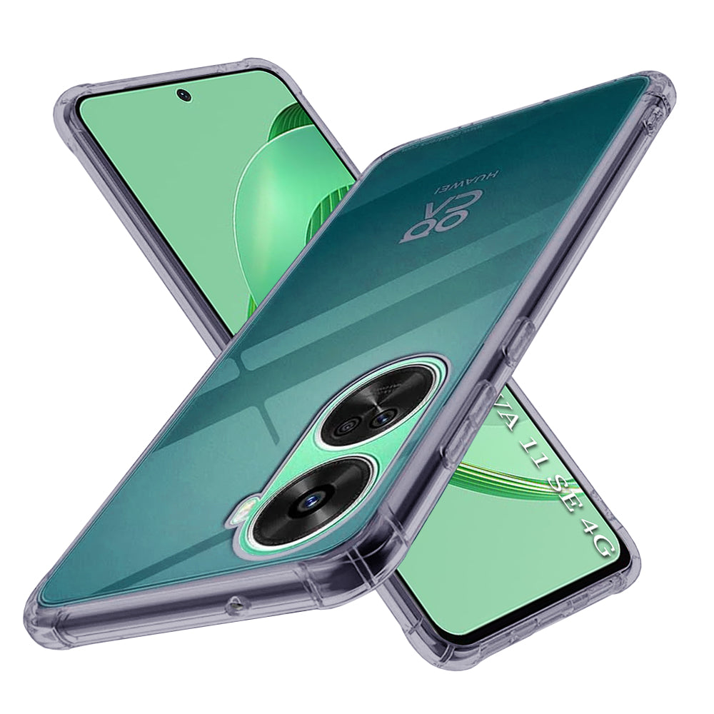 Techsuit - Shockproof Clear Silicone - Huawei nova 11 SE / 12 SE - Smoke Black