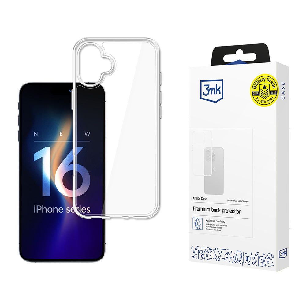 3mk - Armor Case - iPhone 16 - Transparent