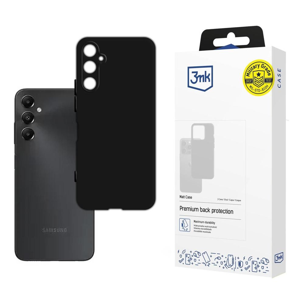 3mk - Matt Case - Samsung Galaxy A05s - Black