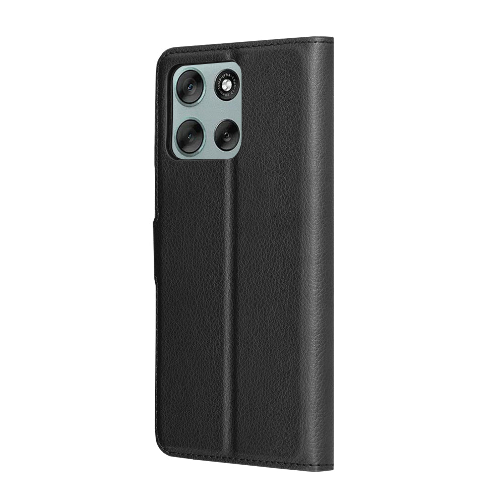 Techsuit - Leather Folio - Motorola Moto G56 - Black
