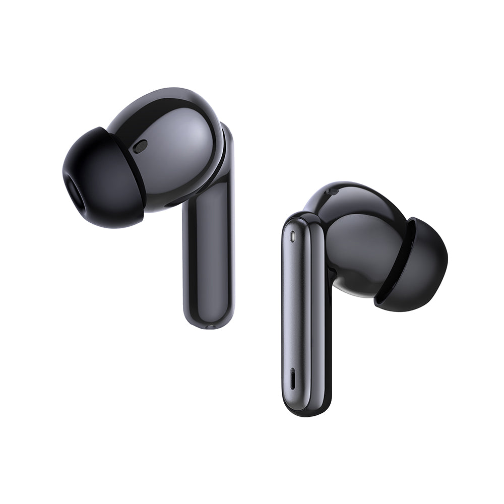 Techsuit - Premium Wireless Earbuds VelarX One (CW2) - Bluetooth V5.4, 300mAh, ANC, ENC, 4 Mic - Black