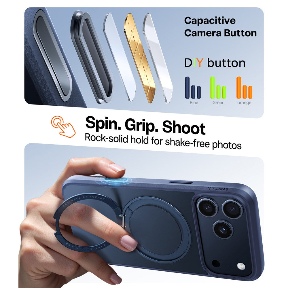 Torras - Ostand Pro MagSafe Series - iPhone 17 Pro - Navy Blue