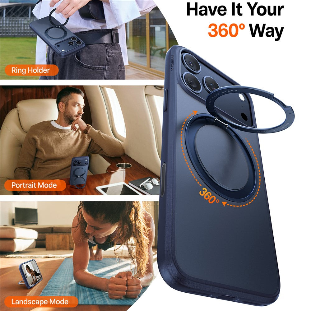 Torras - Ostand Pro MagSafe Series - iPhone 17 Pro - Navy Blue