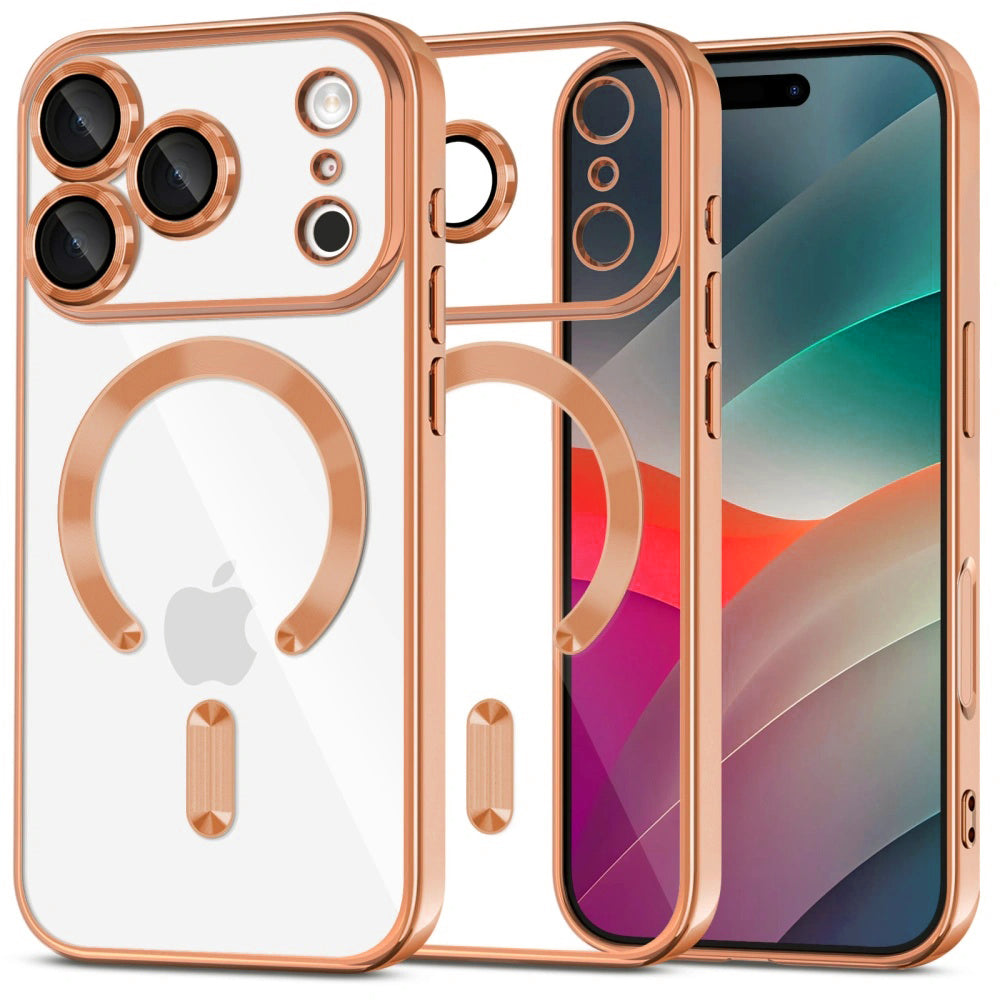 Techsuit - Luxury Crystal MagSafe - iPhone 17 Pro - Orange