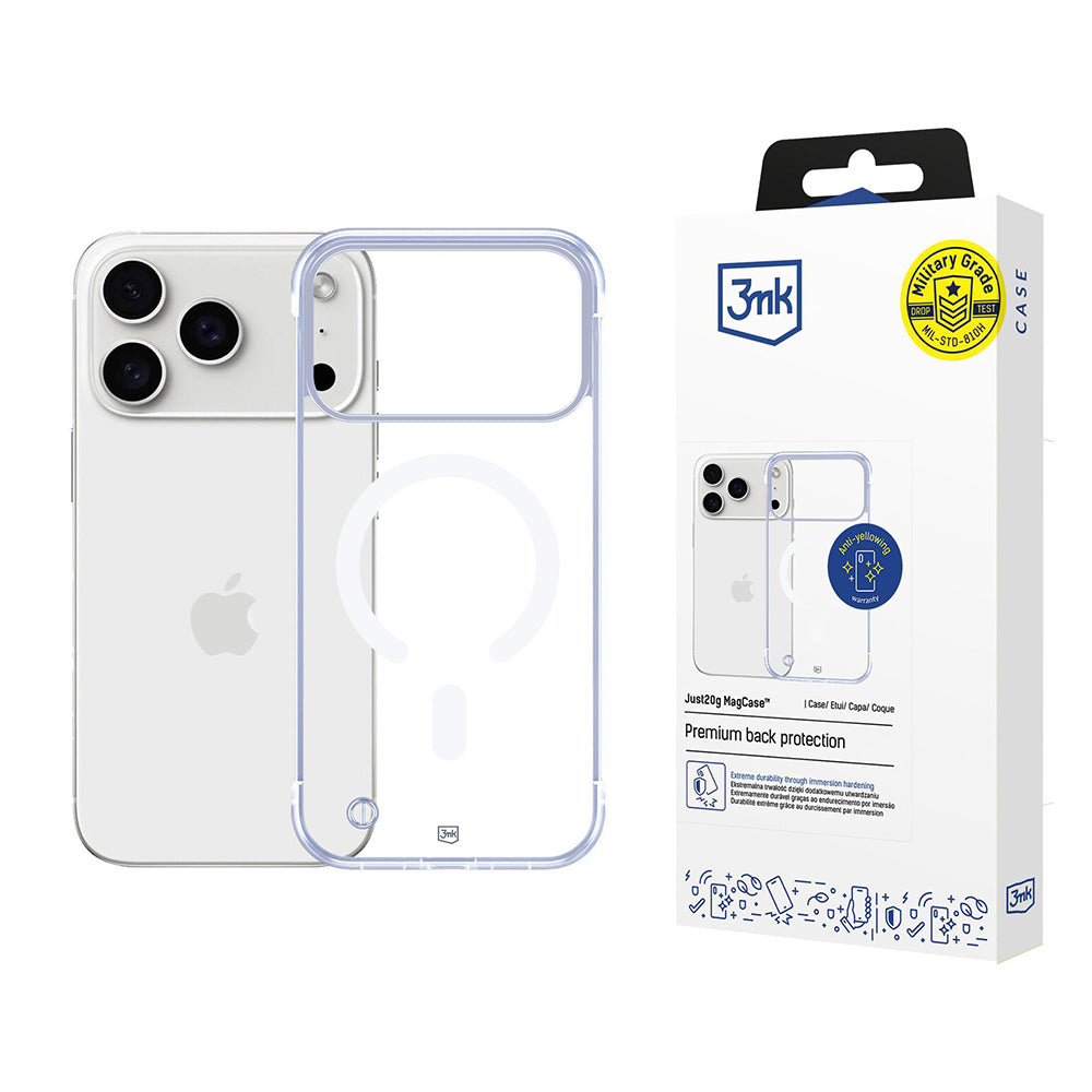 3mk - Just20g MagCase - iPhone 17 Pro - Transparent