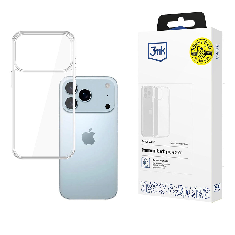3mk - Armor Case - iPhone 17 Pro Max - Transparent