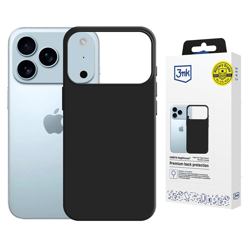 3mk - Hardy MagSilicone - iPhone 17 Pro Max - Graphite