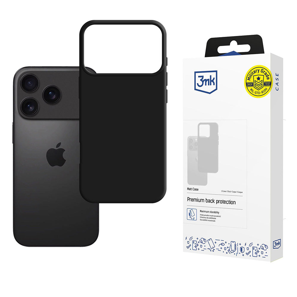 3mk - Matt Case - iPhone 17 Pro Max - Black