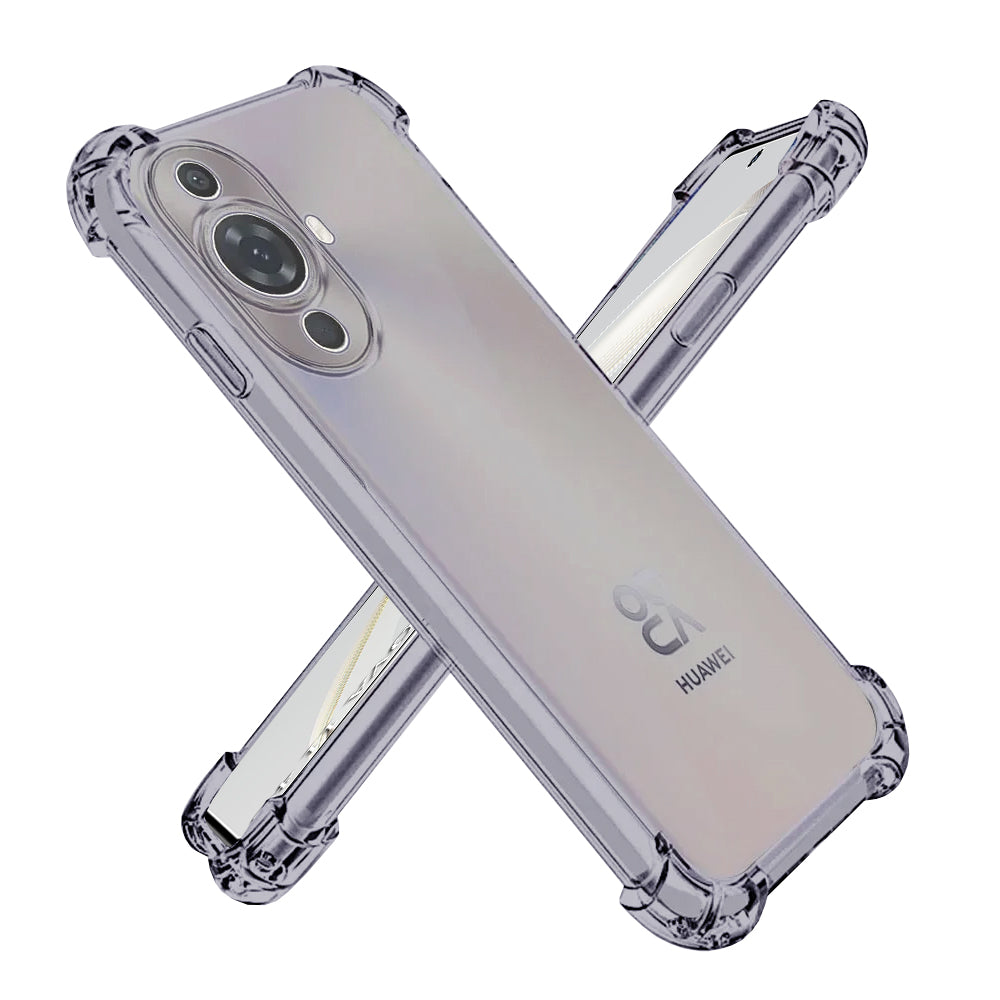 Techsuit - Shockproof Clear Silicone - Huawei nova 11 / nova 12s - Smoke Black