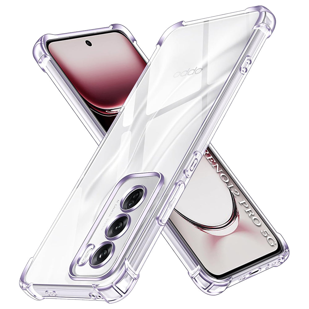 Techsuit - Shockproof Clear Silicone - Oppo Reno12 Pro - Clear