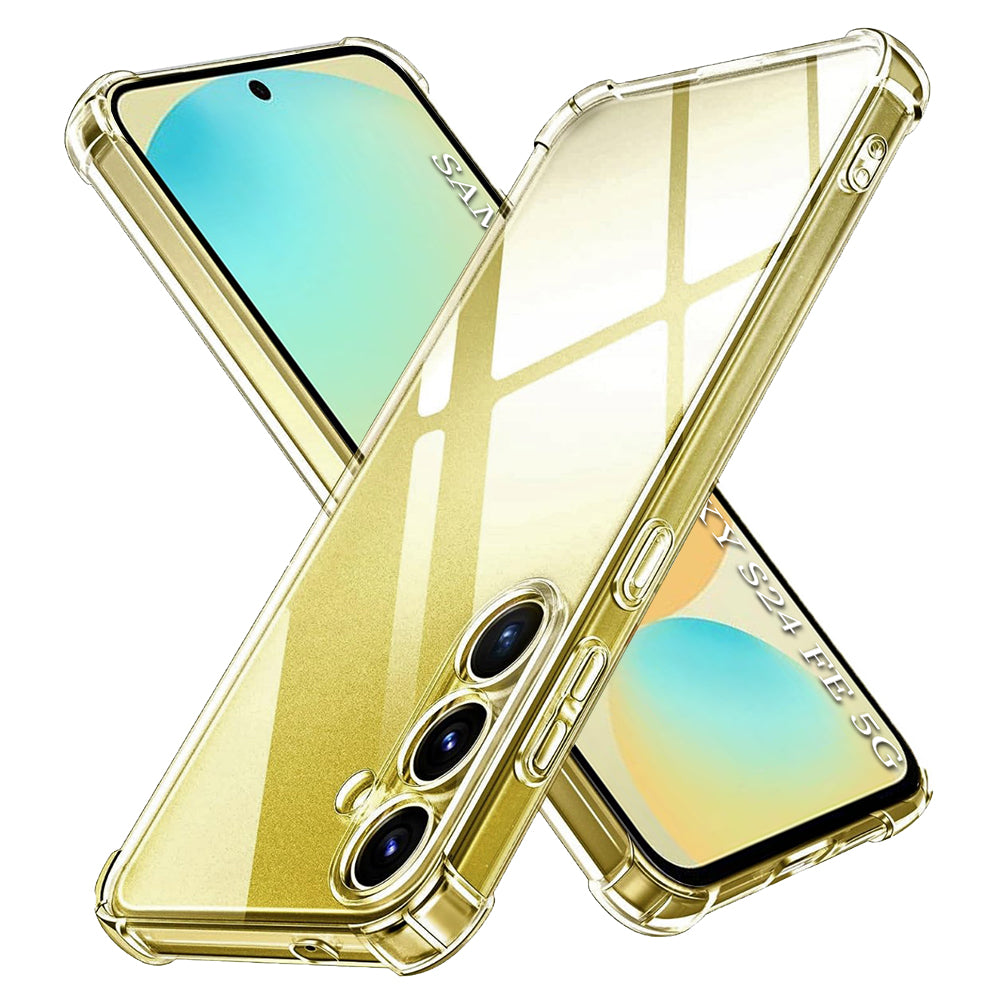 Techsuit - Shockproof Clear Silicone - Samsung Galaxy S24 FE - Clear