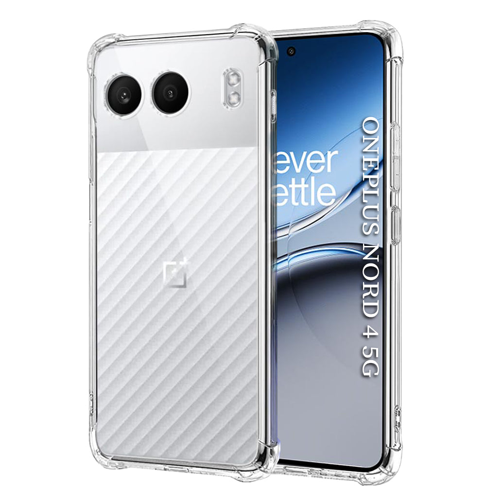 Techsuit - Shockproof Clear Silicone - OnePlus Nord 4 - Clear