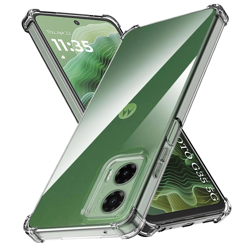 Techsuit - Shockproof Clear Silicone - Motorola Moto G35 - Clear