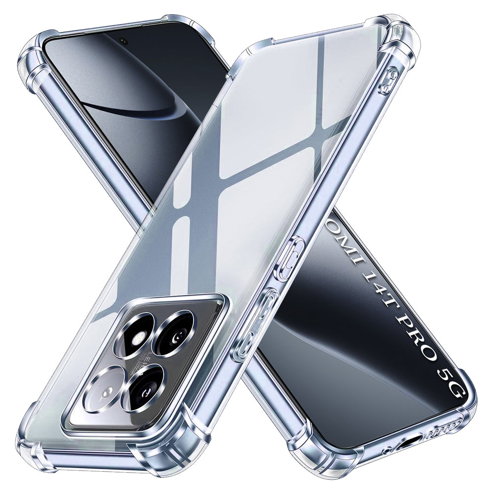 Techsuit - Shockproof Clear Silicone - Xiaomi 14T Pro - Clear