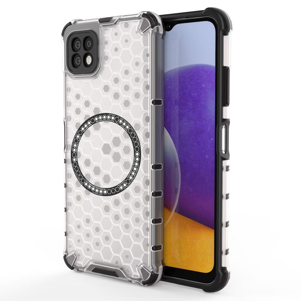Techsuit - HoneyComb Shield MagSafe - Samsung Galaxy A22 5G - White