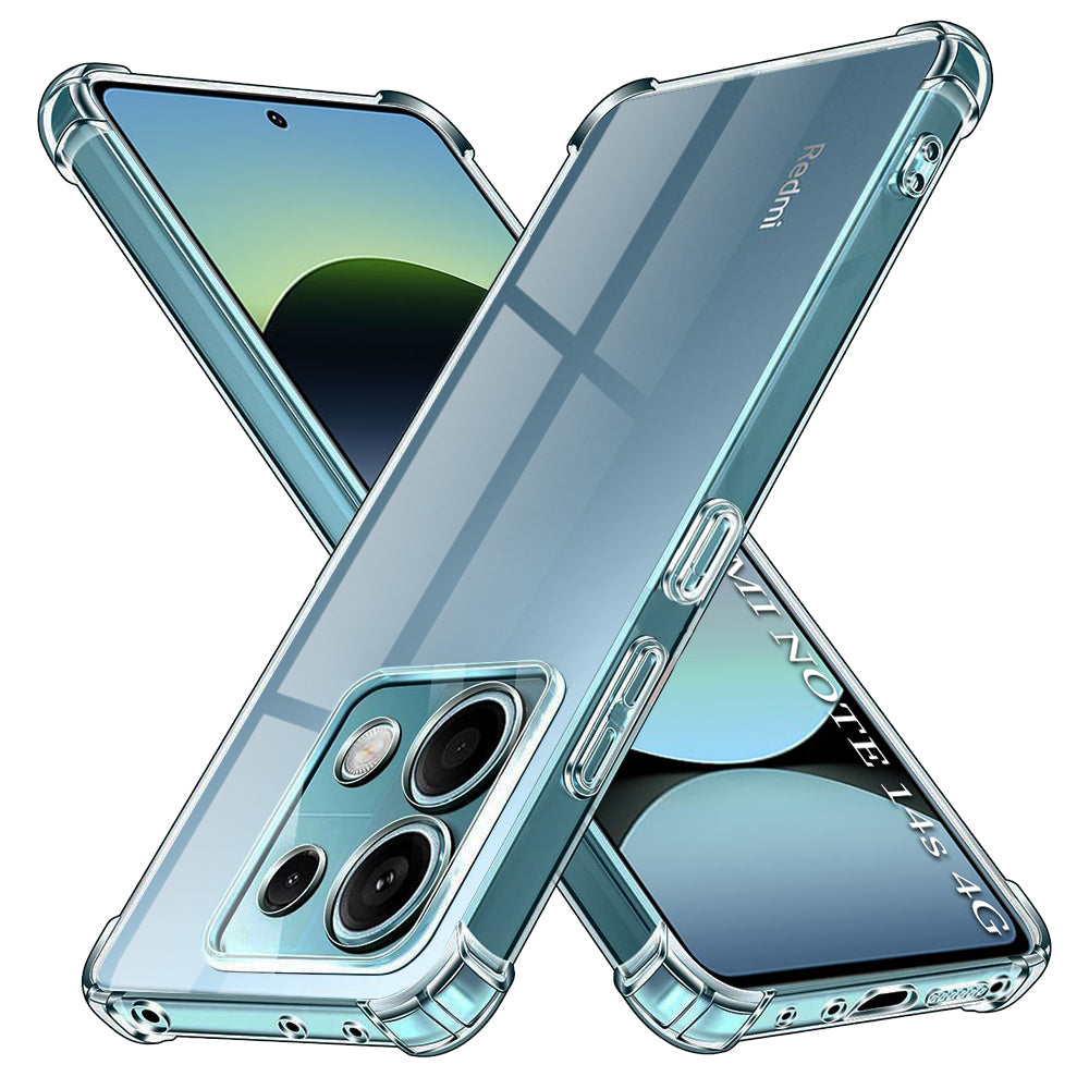 Techsuit - Shockproof Clear Silicone - Xiaomi Redmi Note 14S - Clear
