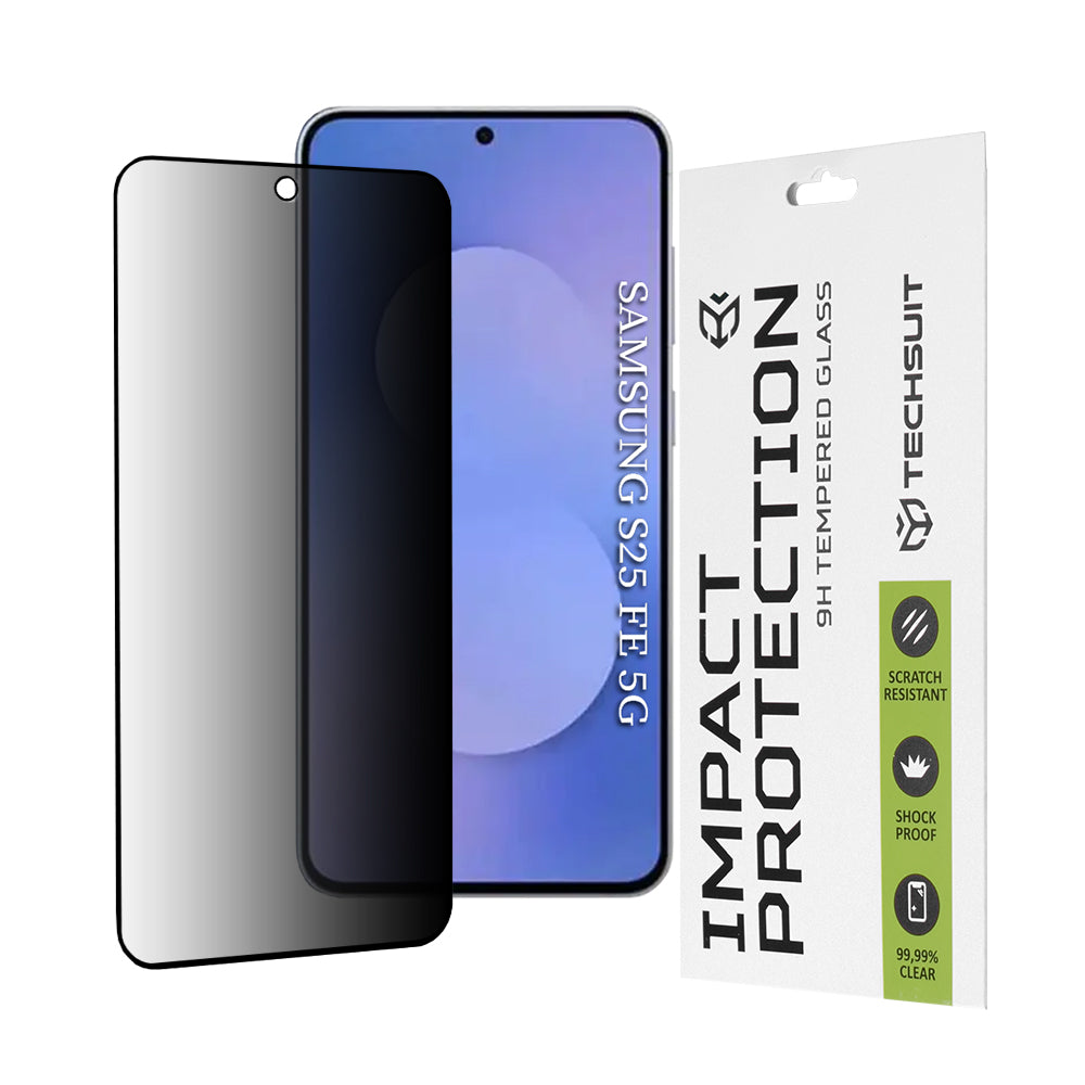Techsuit - 111D Privacy Full Glue - Samsung Galaxy S25 FE - Black