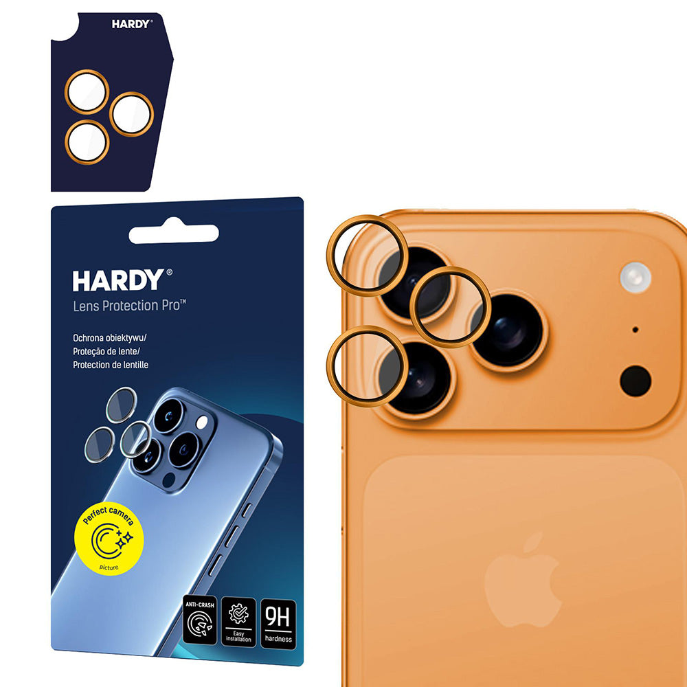 3mk - Hardy Lens Protection Pro - iPhone 17 Pro / iPhone 17 Pro Max - Orange