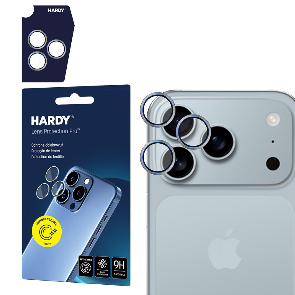 3mk - Hardy Lens Protection Pro - iPhone 17 Pro / iPhone 17 Pro Max - Titanium Gray
