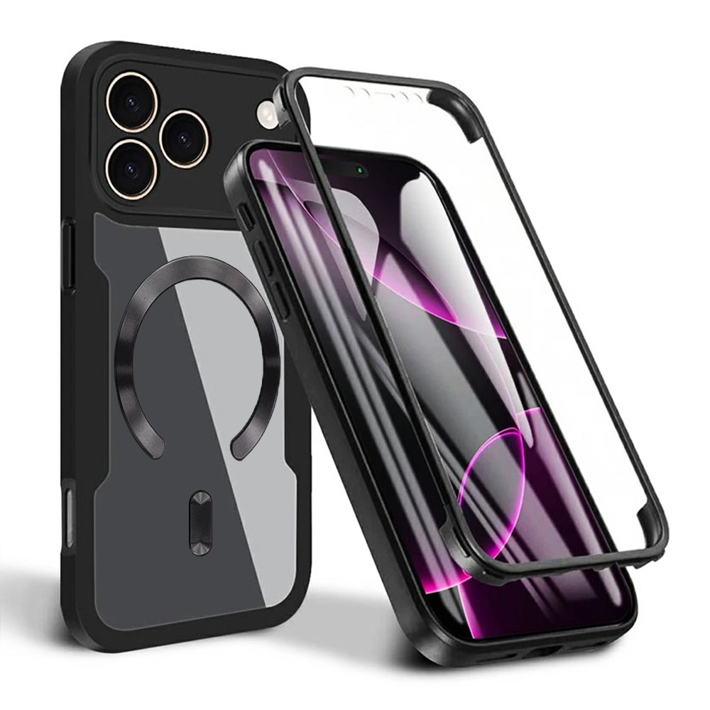 Techsuit - ColorVerse 360 MagSafe Series + Screen Protector - iPhone 17 Pro Max - Black