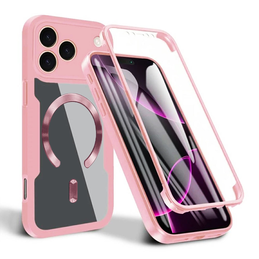 Techsuit - ColorVerse 360 MagSafe Series + Screen Protector - iPhone 17 Pro - Pink