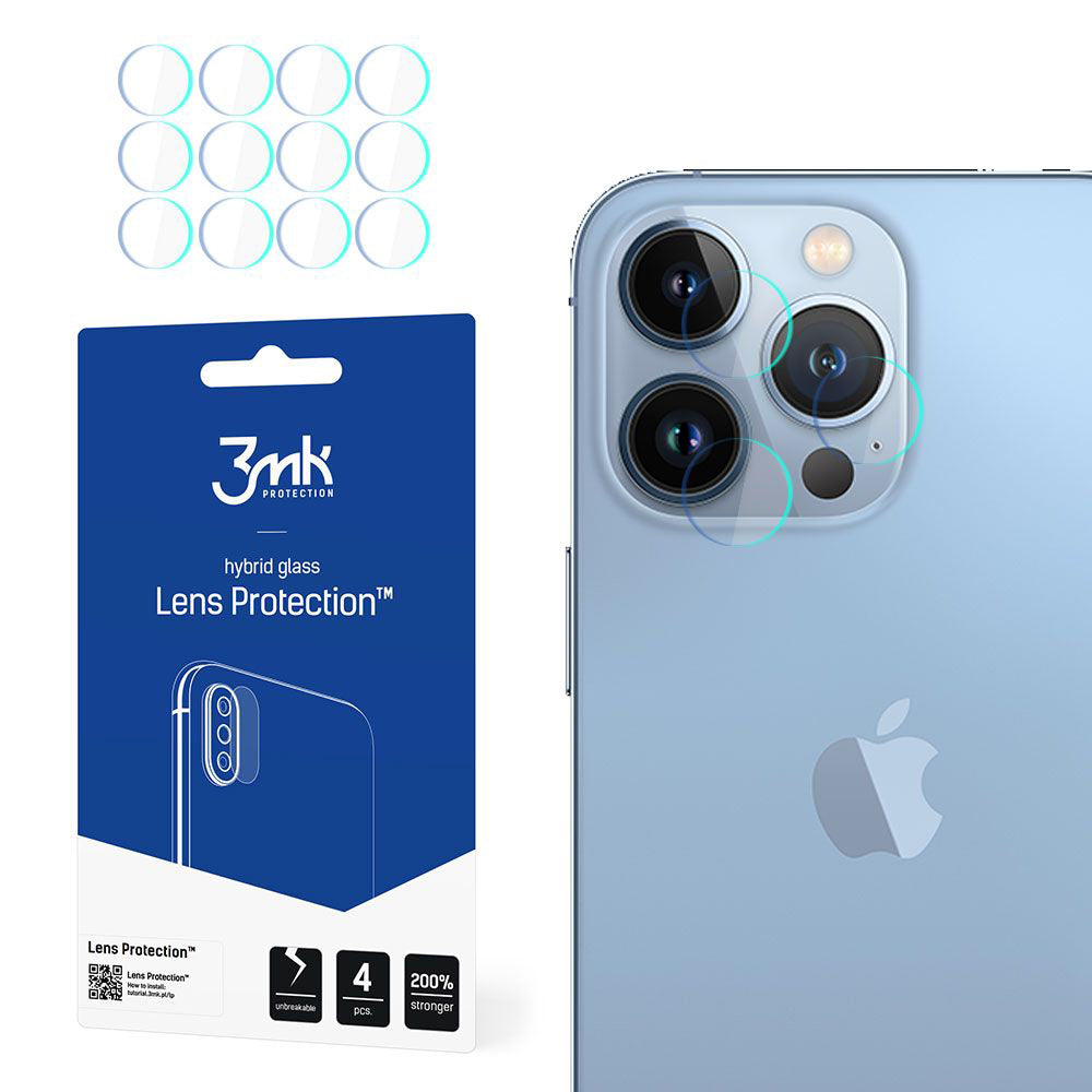 3mk - Lens Protection (4 pack) - iPhone 13 Pro Max - Clear
