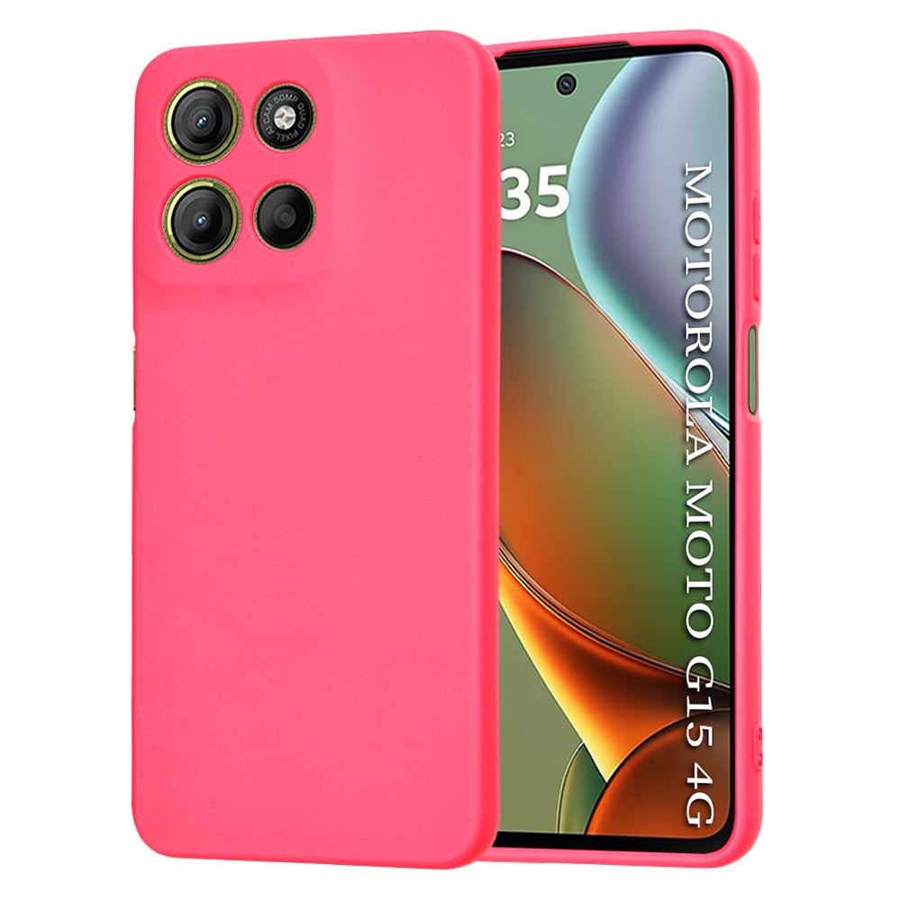 Techsuit - SoftFlex - Motorola Moto G15 / G15 Power - Hot Pink