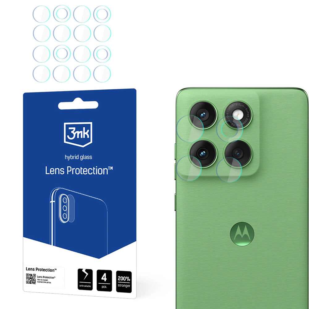 3mk - Lens Protection (4 pack) - Motorola Edge 60 - Clear