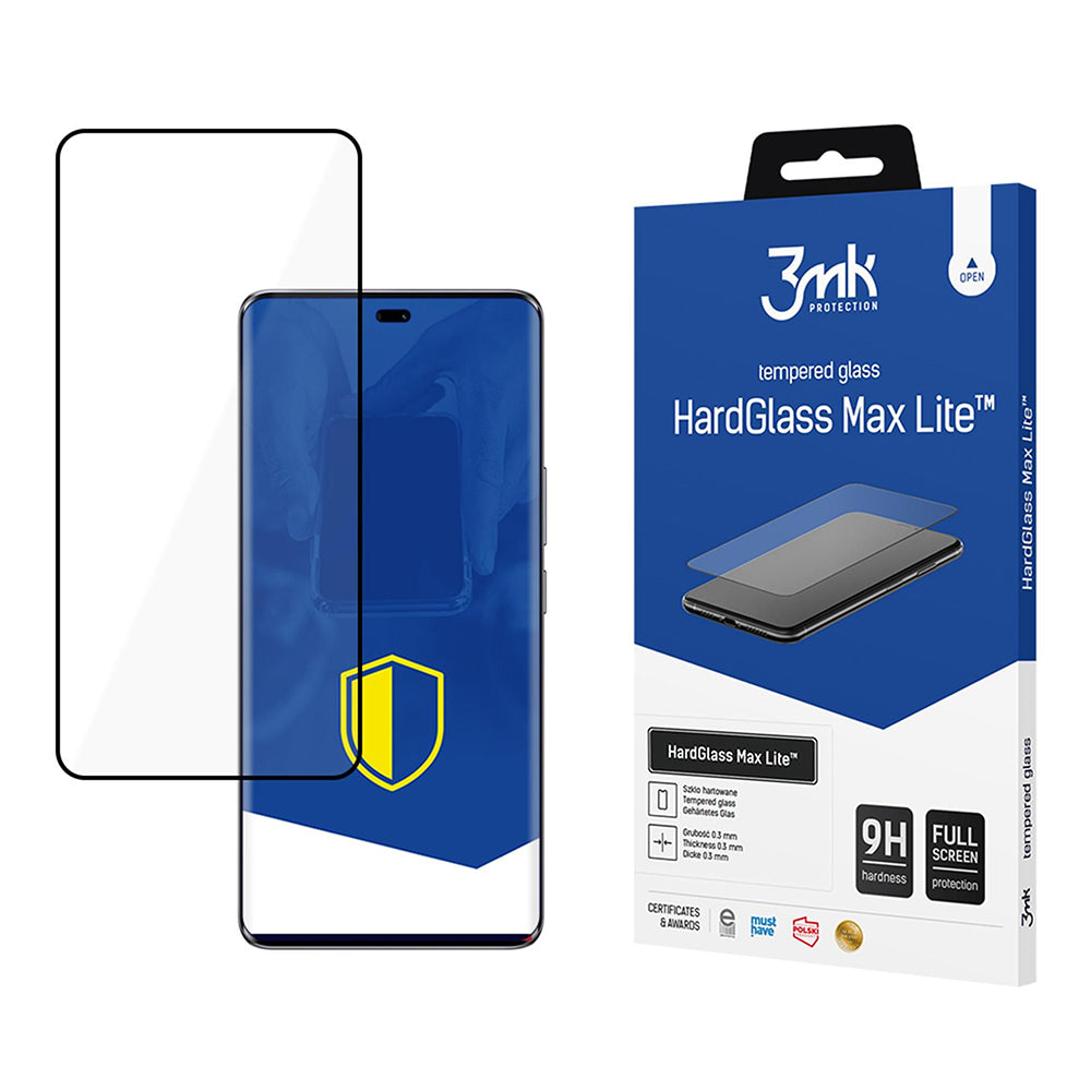 3mk - HardGlass Max Lite Tempered Screen Protector - Honor Magic7 Lite / X9c - Black