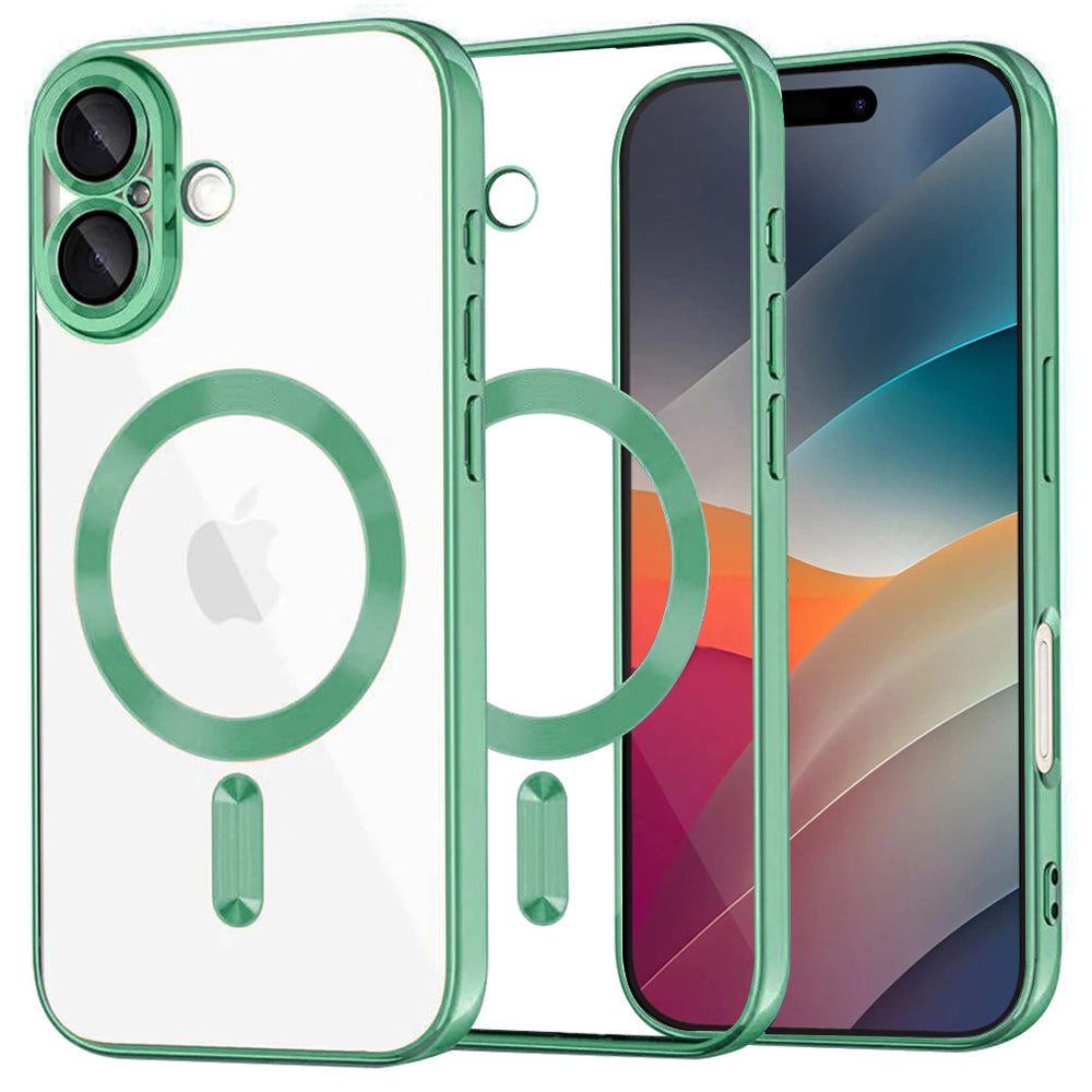 Techsuit - Luxury Crystal MagSafe - iPhone 17 - Light Green