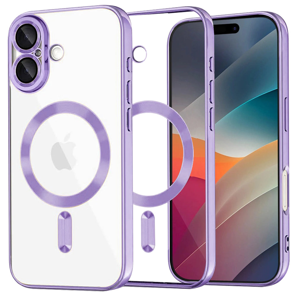 Techsuit - Luxury Crystal MagSafe - iPhone 17 - Light Purple