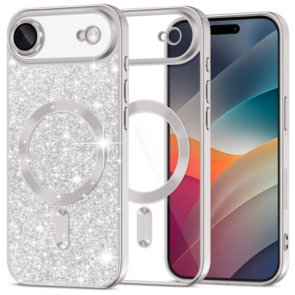 Techsuit - Luxury Glitter MagSafe - iPhone 17 Air - Silver