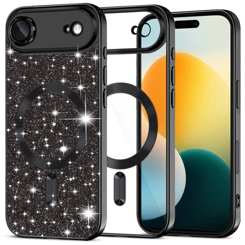 Techsuit - Luxury Glitter MagSafe - iPhone 17 Air - Black