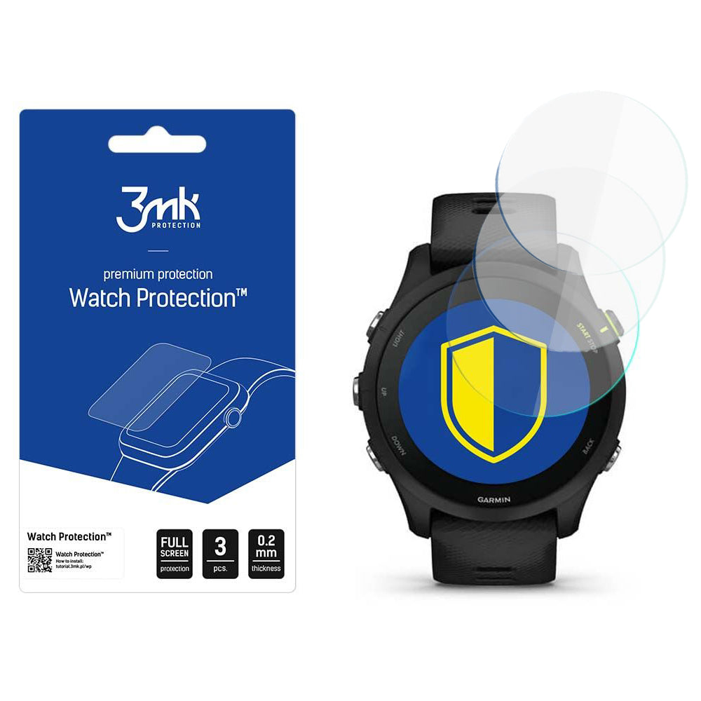 3mk - FlexibleGlass (3Â pack) - Garmin Forerunner 255 - Clear