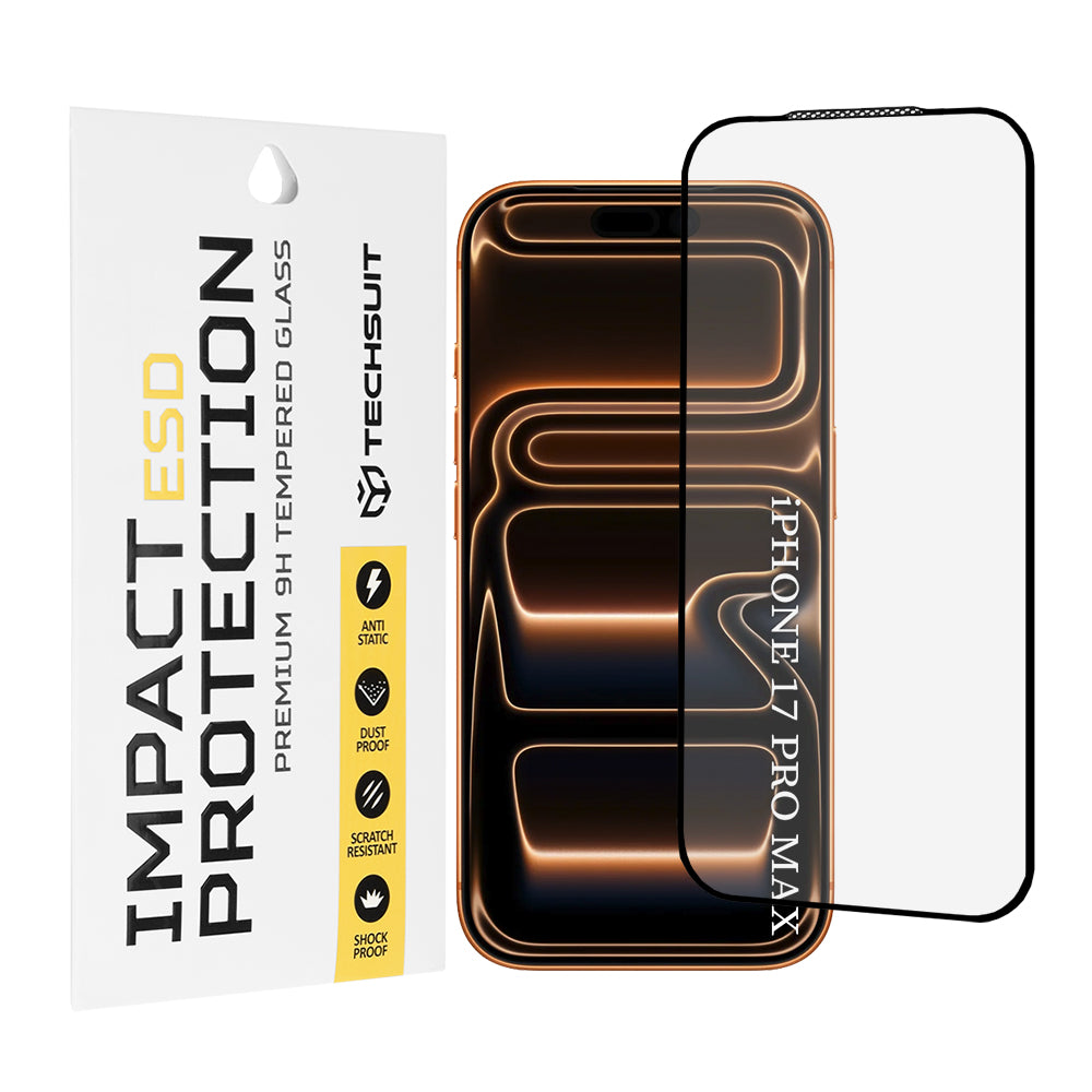 Techsuit - ESD Glass - iPhone 17 Pro Max - Black