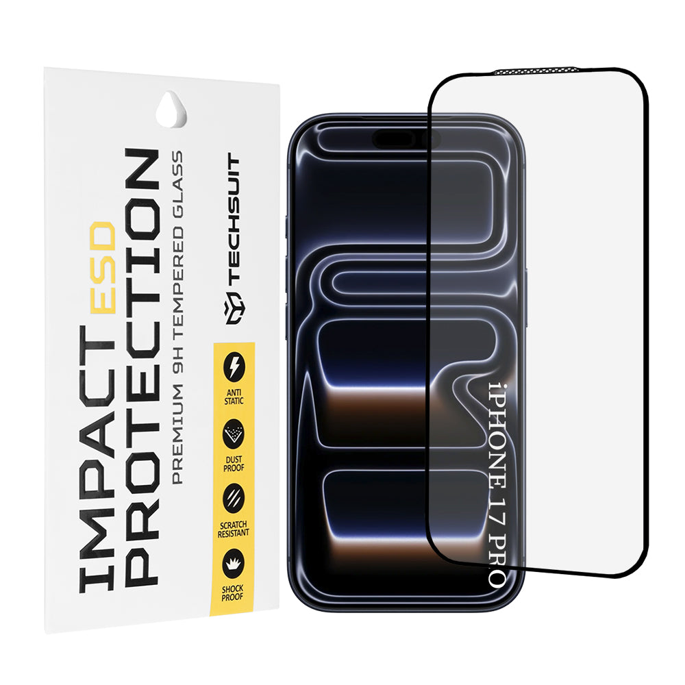 Techsuit - ESD Glass - iPhone 17 Pro - Black