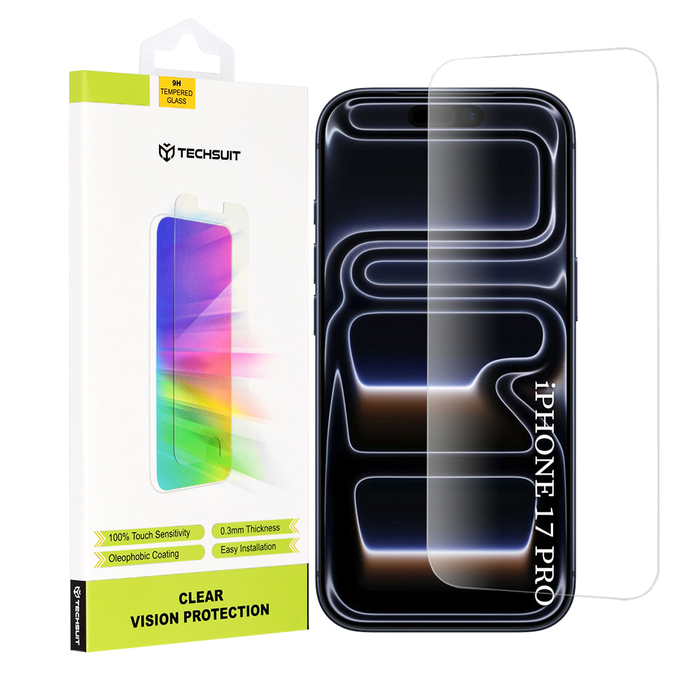 Techsuit - Clear Vision Glass - iPhone 17 Pro - Transparent