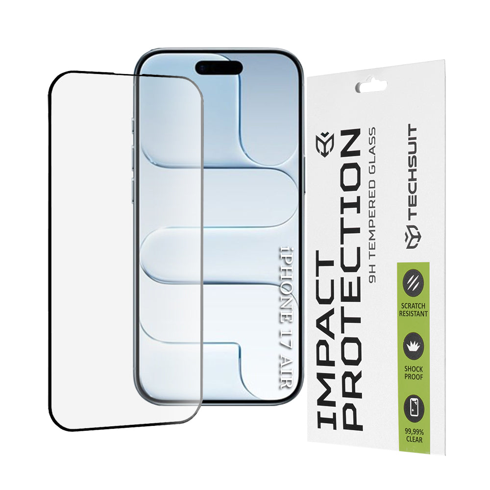 Techsuit - 111D Full Cover / Full Glue Glass - iPhone 17 Air - Black