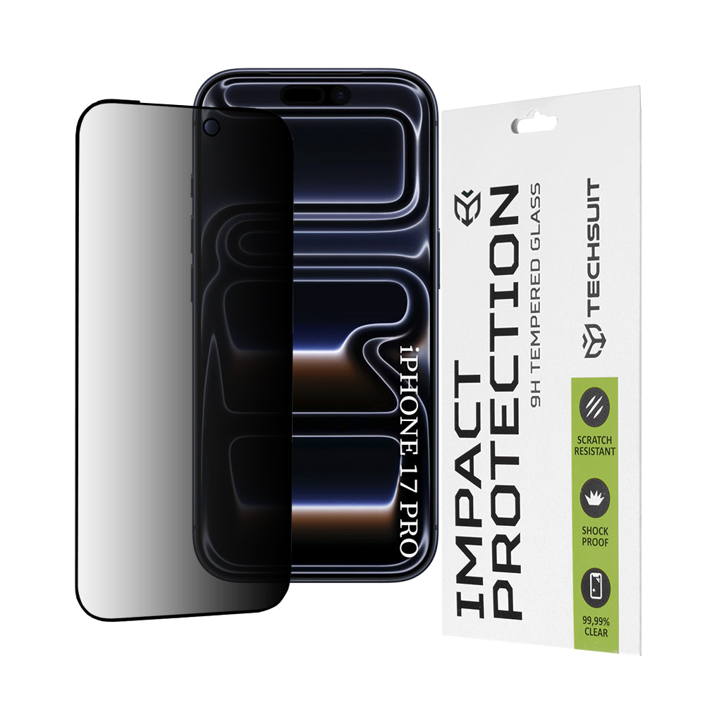 Techsuit - 111D Privacy Full Glue - iPhone 17 Pro - Black