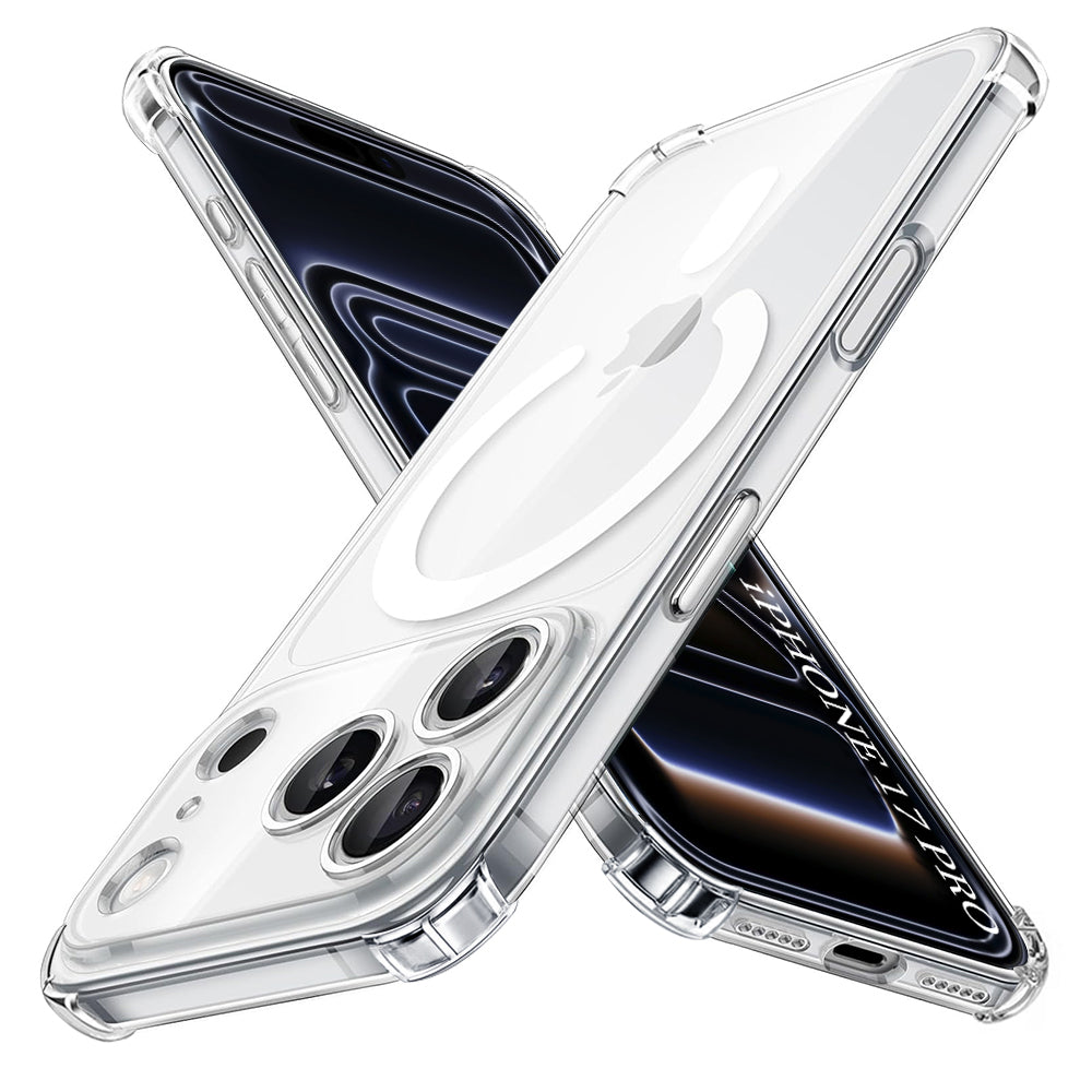 Techsuit - Shockproof Clear Silicone MagSafe - iPhone 17 Pro - Clear