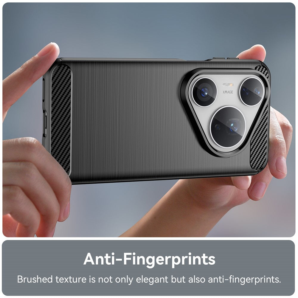 Techsuit - Carbon Silicone - Huawei Pura 80 Pro / 80 Ultra - Black