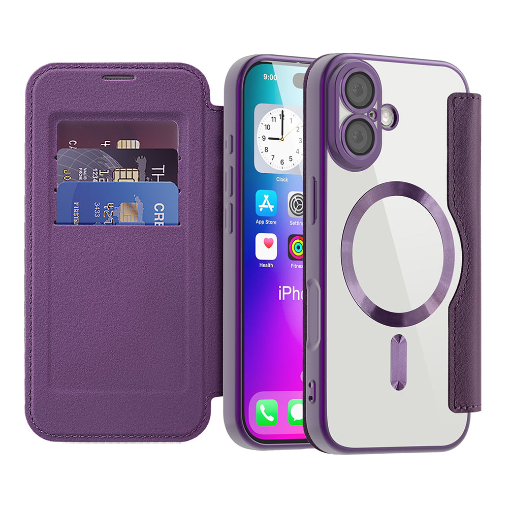 Techsuit - SmartMag Book Case - iPhone 17 - Purple