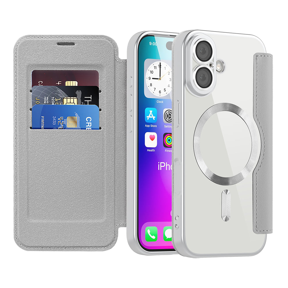 Techsuit - SmartMag Book Case - iPhone 17 - Gray