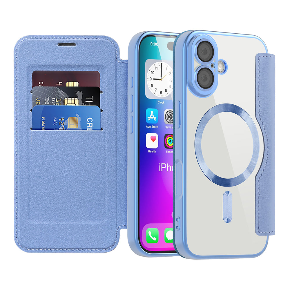 Techsuit - SmartMag Book Case - iPhone 17 - Light Blue