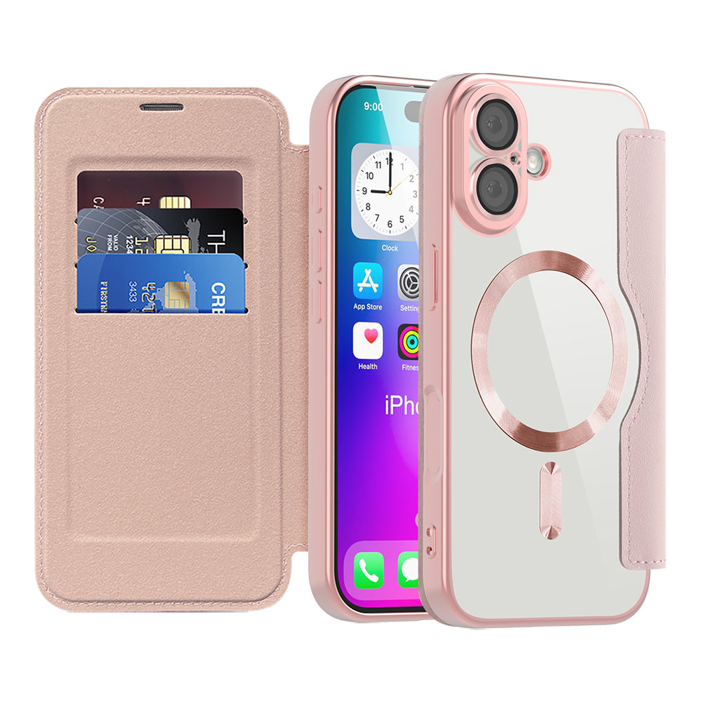 Techsuit - SmartMag Book Case - iPhone 17 - Pink