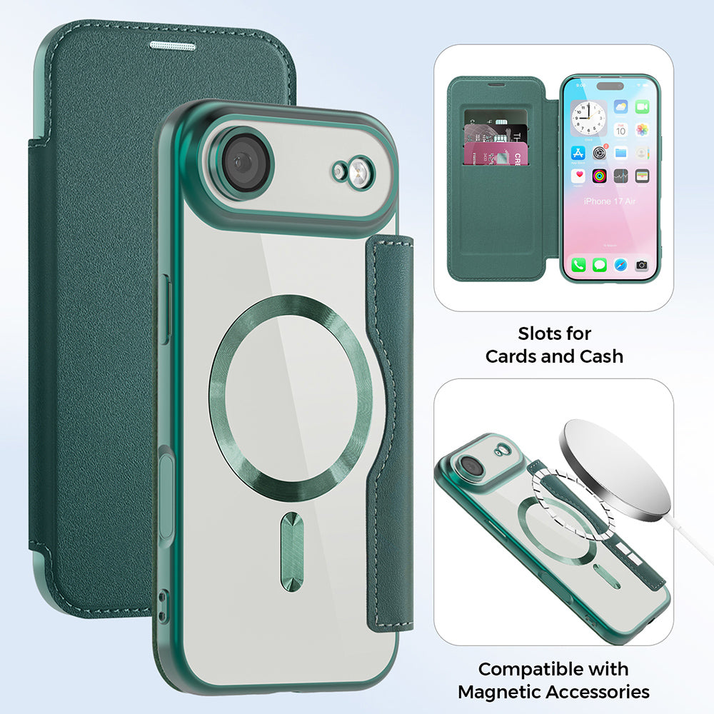 Techsuit - SmartMag Book Case - iPhone 17 Air - Green