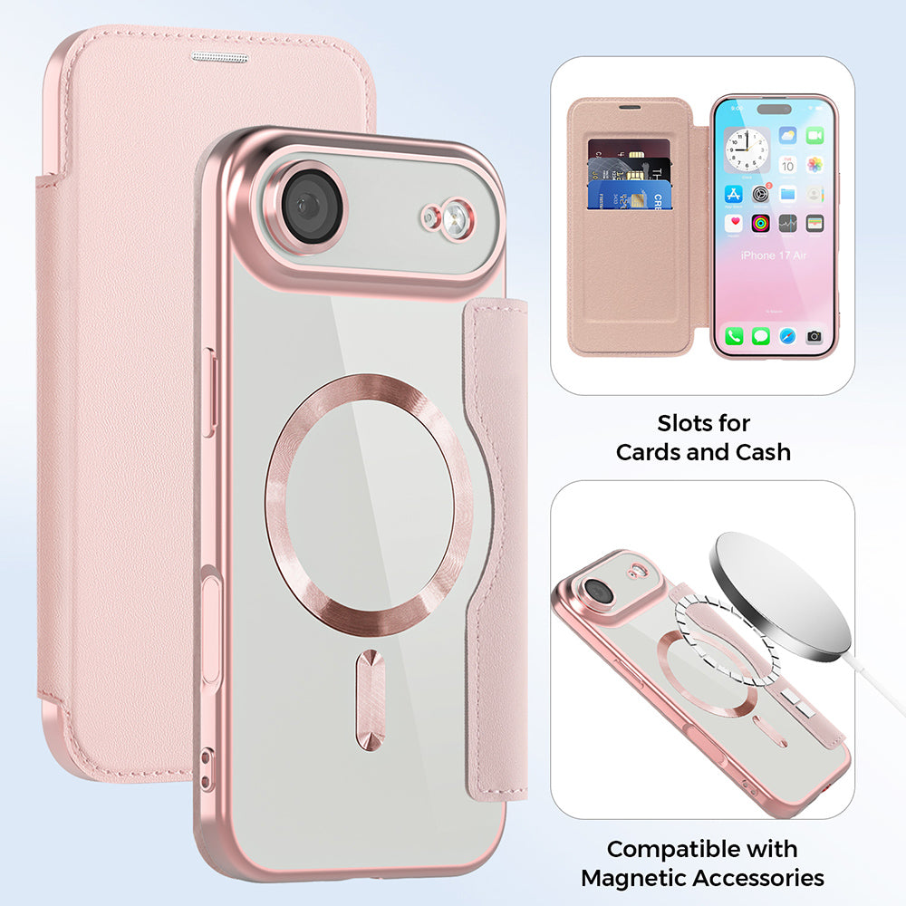 Techsuit - SmartMag Book Case - iPhone 17 Air - Pink