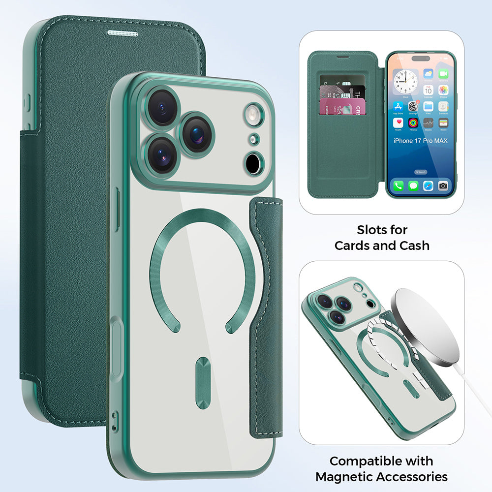 Techsuit - SmartMag Book Case - iPhone 17 Pro - Green